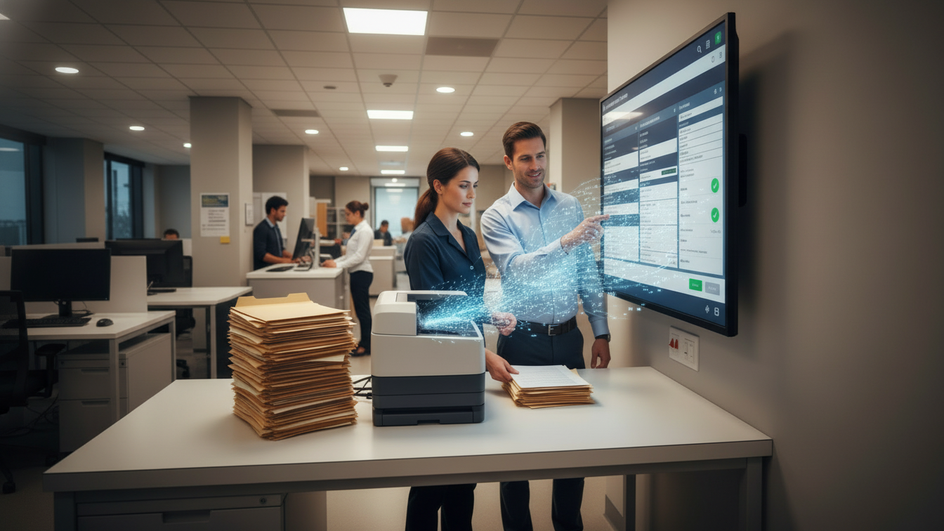 Paper documents to EMR data