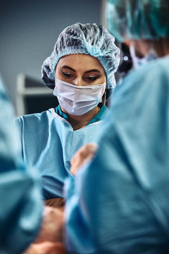 Hospital surgery team